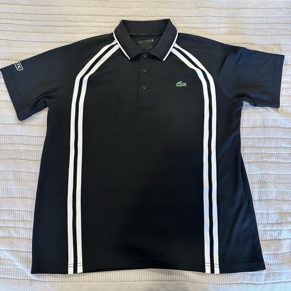 Black Lacoste Tennis Polo size XL (6)